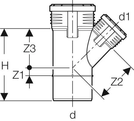 Geberit Silent PP Abzweig 390533141 DN 100/70, 45Grad, Schalloptimiert 4 Geberit Silent PP Abzweig 390533141 DN 100/70, 45Grad, Schalloptimiert – Bild 2