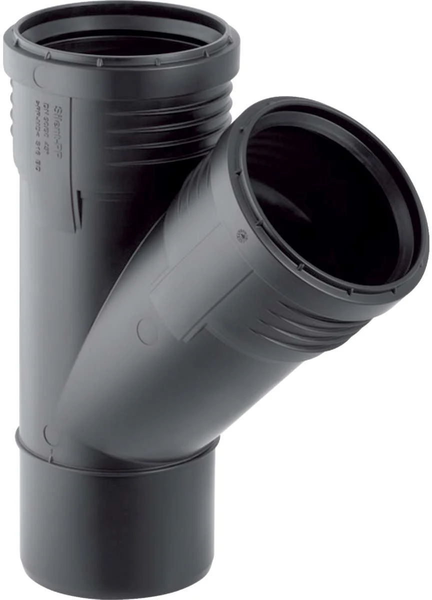 Geberit Silent PP Abzweig 390533141 DN 100/70, 45Grad, Schalloptimiert 3 Geberit Silent PP Abzweig 390533141 DN 100/70, 45Grad, Schalloptimiert