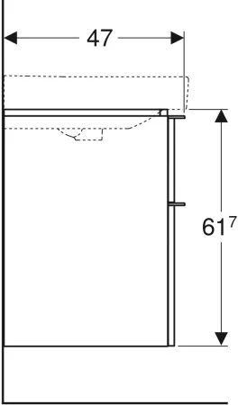 Geberit Smyle Square Waschtisch-Unterschrank 500353JR1 73,4x61,7x47cm, Holzstruktur Nussbaum Hickory, 2 Schubladen 4 Geberit Smyle Square Waschtisch-Unterschrank 500353JR1 73,4x61,7x47cm, Holzstruktur Nussbaum Hickory, 2 Schubladen – Bild 2
