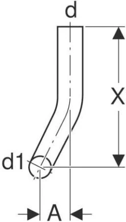 Geberit Spülbogen 118126111 14 Cm Nach Links Abgekröpft, 90Grad, D= 50mm, 28x21cm, Weiß -Heimwerkzeuge Geberit Spuelbogen 118126111 14 cm nach links abgekroepft 90Grad d 50mm 28x21cm weiss 2