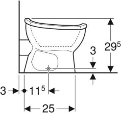 Geberit Stand-Tiefspül-WC Bambini Weiß KeraTect, 5 L -Heimwerkzeuge Geberit Stand Tiefspuel WC Bambini weiss KeraTect 5 l 3
