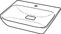 Geberit MyDay Waschtisch 125460000 60 X 48cm, Weiss -Heimwerkzeuge Geberit myDay Waschtisch 125460000 60 x 48cm weiss 2