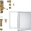 Grohe Austausch WC-Druckspüler 42901000 Chrom, UP, DN 20, Classic-Abdeckplatte -Heimwerkzeuge Grohe Austausch WC Druckspueler 42901000 chrom UP DN 20 Classic Abdeckplatte