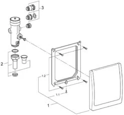 Grohe Austausch WC-Druckspüler 42901000 Chrom, UP, DN 20, Classic-Abdeckplatte 7 Grohe Austausch WC-Druckspüler 42901000 Chrom, UP, DN 20, Classic-Abdeckplatte -Heimwerkzeuge Grohe Austausch WC Druckspueler 42901000 chrom UP DN 20 Classic Abdeckplatte 2