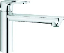Grohe BauLoop Spültisch-Einhebelmischer 31706000 Chrom, Schwenkbarer, Mittelhoher Auslauf