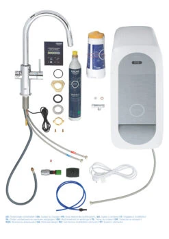 Grohe Blue Home Spültisch-Einhebelmischer 31541000 Chrom, C-Auslauf-Starter Kit, Herausziehbarer Mousseurauslauf -Heimwerkzeuge Grohe Blue Home Spueltisch Einhebelmischer 31541000 Chrom C Auslauf Starter Kit herausziehbarer Mousseurauslauf 2