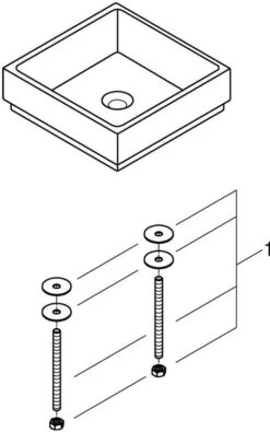 Grohe Cube Keramik Aufsatzschale 3948200H 40cm, Ohne Hahnloch, Alpinweiß PureGuard -Heimwerkzeuge Grohe Cube Keramik Aufsatzschale 3948200H 40cm ohne Hahnloch alpinweiss PureGuard 5