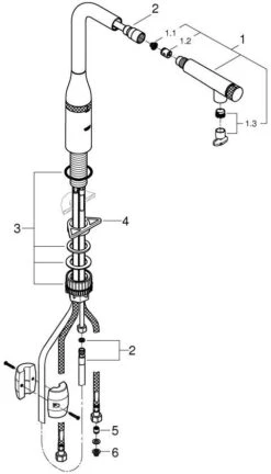 Grohe Essence Spültischmischer 31615BE0 Nickel, Herausziehbare Brause -Heimwerkzeuge Grohe Essence Spueltischmischer 31615BE0 nickel herausziehbare Brause 2