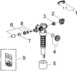 Grohe Füllventil 37095000 DN 15, Ohne Versatzausgleichsstück 7 Grohe Füllventil 37095000 DN 15, Ohne Versatzausgleichsstück -Heimwerkzeuge Grohe Fuellventil 37095000 DN 15 ohne Versatzausgleichsstueck 2