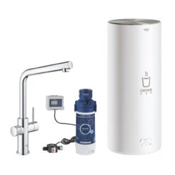 Grohe Red Duo Küchenarmatur 30325001 Chrom, L-Size, L-Auslauf, Mit Boiler