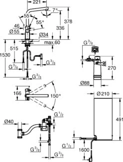 Grohe Red Duo Küchenarmatur 30325001 Chrom, L-Size, L-Auslauf, Mit Boiler -Heimwerkzeuge Grohe Red Duo Kuechenarmatur 30325001 chrom L Size L Auslauf mit Boiler 3