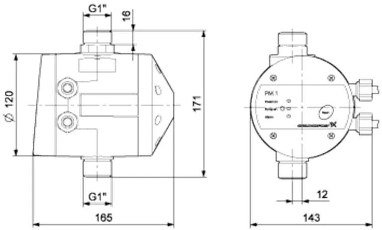 Grundfos Pressure Manager 96848722 1-2.2, 2,2 Bar, 230 V, 1,5 M Kabel 4 Grundfos Pressure Manager 96848722 1-2.2, 2,2 Bar, 230 V, 1,5 M Kabel – Bild 2