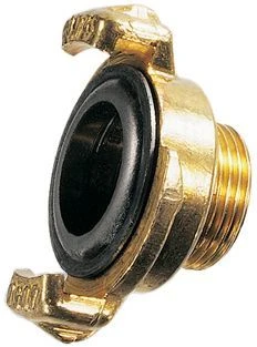 HAAS Schnellkupplung 2263 Messing, 1/2" AG, Für Hahn 3/4", Mit AG