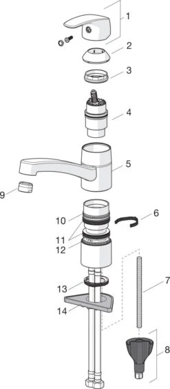 Hansa Hansapinto Küchenarmatur 45082293 Schwenkbar, Ausladung 211 Mm, Chrom -Heimwerkzeuge Hansa Hansapinto Kuechenarmatur 45082293 schwenkbar Ausladung 211 mm chrom 3
