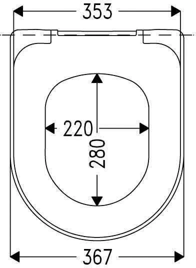 Haro WC-Sitz Stream 519922 Weiss, Edelstahl Scharniere 4 Haro WC-Sitz Stream 519922 Weiss, Edelstahl Scharniere – Bild 2