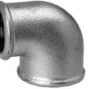 Hermann Schmidt Temperguss 90 Red-Winkel 13090334 DN 50 X 25, 2" X 1", IG/IG, 90Grad, Verzinkt -Heimwerkzeuge Hermann Schmidt Temperguss 90 Red Winkel 13090334 DN 50 x 25 2 x 1 IG IG 90Grad verzinkt