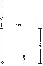 Hewi 801 Vorhangstange 801.34.11074 1200 X 1200 Mm, 24 Vorhangringe, Apfelgrün 5 Hewi 801 Vorhangstange 801.34.11074 1200 X 1200 Mm, 24 Vorhangringe, Apfelgrün – Bild 3