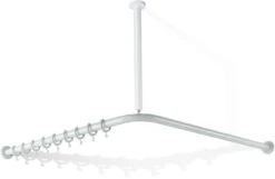 Hewi 801 Vorhangstange 801.34.11074 1200 X 1200 Mm, 24 Vorhangringe, Apfelgrün