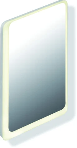 Hewi LED-Lichtspiegel 950.01.11101 570x1000x37mm, Umlaufend Satinierter Spiegelrand