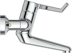 Ideal Standard Ceraplus Wandarmatur B8222AA Chrom, Hebel 18 Cm, Absperrbar, 23 Cm