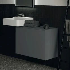 Ideal Standard Conca Waschtisch-Unterschrank T4318Y2 Ohne Ausschnitt, 1 Auszug, 80 X 37 X 55 Cm, Anthrazit Matt Lackiert 12 Ideal Standard Conca Waschtisch-Unterschrank T4318Y2 Ohne Ausschnitt, 1 Auszug, 80 X 37 X 55 Cm, Anthrazit Matt Lackiert -Heimwerkzeuge Ideal Standard Conca Waschtisch Unterschrank T4318Y2 ohne Ausschnitt 1 Auszug 80 x 37 x 55 cm Anthrazit matt lackiert 3