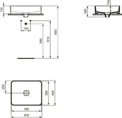 Ideal Standard Strada II Aufsatzwaschtisch T2967MA Weiß Ideal Plus,50x40cm,ohne Hahnloch Und Überlauf 21 Ideal Standard Strada II Aufsatzwaschtisch T2967MA Weiß Ideal Plus,50x40cm,ohne Hahnloch Und Überlauf -Heimwerkzeuge Ideal Standard Strada II Aufsatzwaschtisch T2967MA weiss Ideal Plus50x40cmohne Hahnloch und Ueberlauf 9