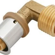 KAN-therm KAN-press 6in1 Übergangswinkel 1009068000 16 Mm X 1/2 AG, 90°, Messing, Mit Presshülse