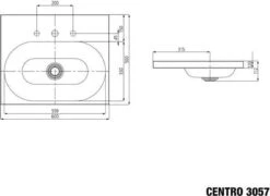 Kaldewei Centro Aufsatz-Waschtisch 903006003711 3057, 60x50x12cm, Alpinweiss Matt Perl-Effekt, Ohne Überlauf, Ohne Hahnloch -Heimwerkzeuge Kaldewei Centro Aufsatz Waschtisch 903006003711 3057 60x50x12cm alpinweiss matt Perl Effekt ohne Ueberlauf ohne Hahnloch 6