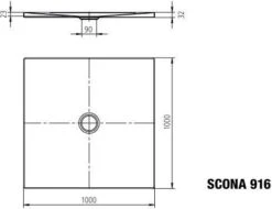 Kaldewei Scona Duschwanne 491630023231 100x100x2,3cm, Vollantislip Perl-Effekt, Pergamon -Heimwerkzeuge Kaldewei Scona Duschwanne 491630023231 100x100x23cm Vollantislip Perl Effekt pergamon 4