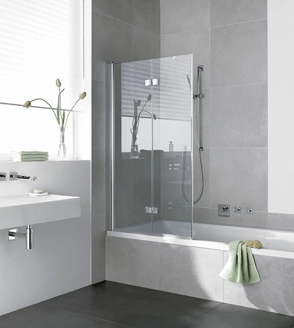 Kermi Diga Badewannen-Faltwand DI2PR12015VPK 120x150cm, Silber Hochglanz, ESG Klar Clean, Rechts 3 Kermi Diga Badewannen-Faltwand DI2PR12015VPK 120x150cm, Silber Hochglanz, ESG Klar Clean, Rechts