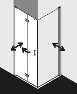 Kermi Diga Pendel-Falttür Für Seitenwand DI2SL078182PK 78x185cm, Weiß, ESG Klar Clean, Links, Auf Duschplatz -Heimwerkzeuge Kermi Diga Pendel Falttuer fuer Seitenwand DI2SL078182PK 78x185cm weiss ESG klar Clean links auf Duschplatz 4