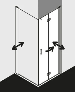 Kermi Diga Pendel-Falttür Für Seitenwand DI2SL078182PK 78x185cm, Weiß, ESG Klar Clean, Links, Auf Duschplatz -Heimwerkzeuge Kermi Diga Pendel Falttuer fuer Seitenwand DI2SL078182PK 78x185cm weiss ESG klar Clean links auf Duschplatz 5
