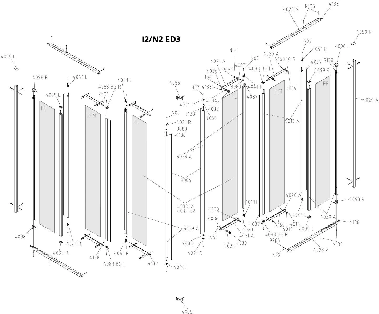 Kermi Ibiza 2000 Eckeinstieg ED3 I2ED3075181AK 75x185cm, ESG Klar, 3-teilig Gleittüren 9 Kermi Ibiza 2000 Eckeinstieg ED3 I2ED3075181AK 75x185cm, ESG Klar, 3-teilig Gleittüren – Bild 7