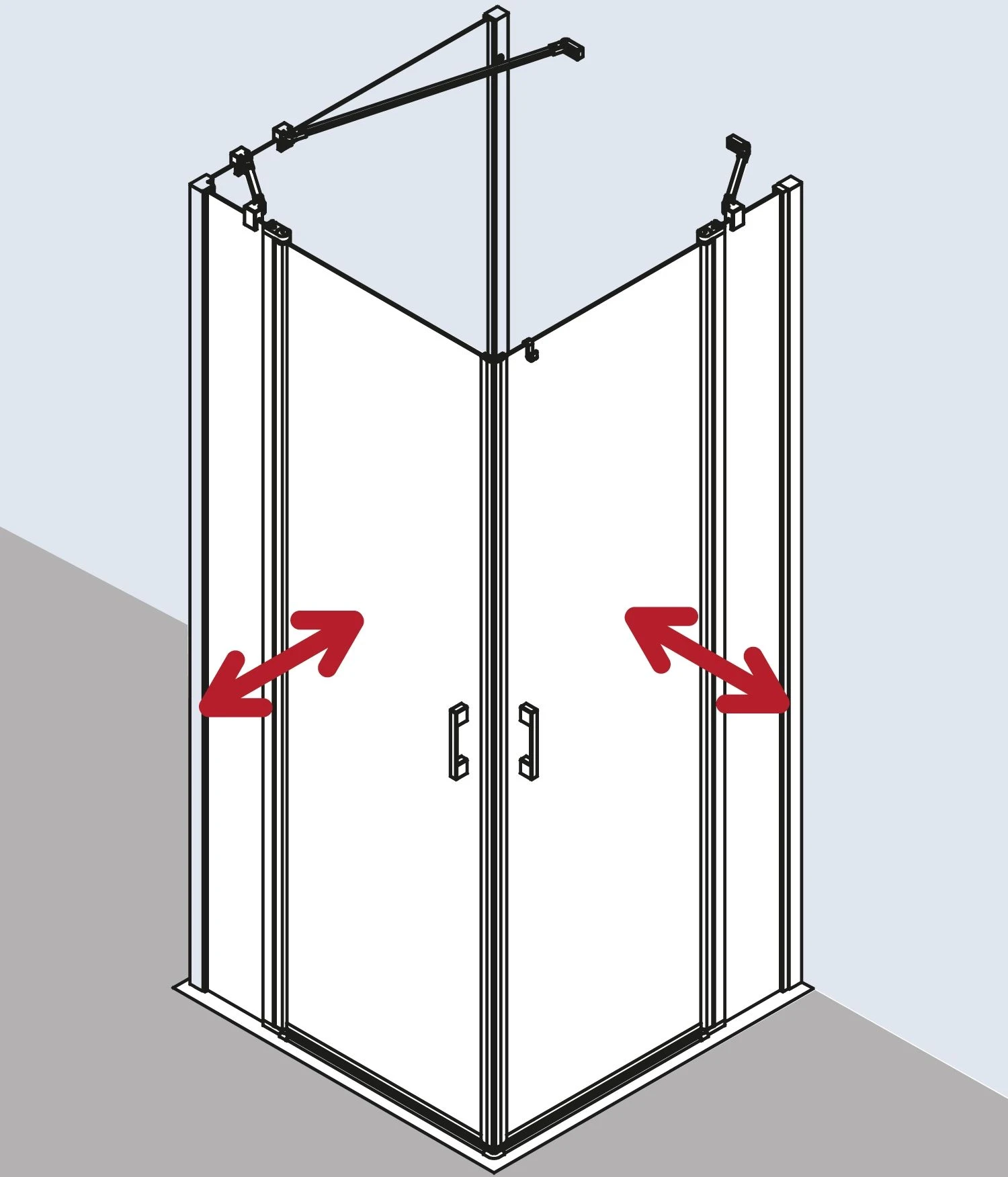 Kermi Liga Eckeinstieg-Hälfte Pendeltür Mit Festfeld LIEPL075201PK 75x200cm, Silber Mattglanz, ESG Klar Clean, Links, Auf Duschwanne 10 Kermi Liga Eckeinstieg-Hälfte Pendeltür Mit Festfeld LIEPL075201PK 75x200cm, Silber Mattglanz, ESG Klar Clean, Links, Auf Duschwanne – Bild 8