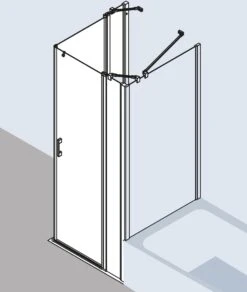 Kermi Liga Eckeinstieg-Hälfte Pendeltür Mit Festfeld LIEPR12320VAK 123x200cm, Silber Hochglanz, ESG Klar, Rechts, Auf Duschplatz -Heimwerkzeuge Kermi Liga Eckeinstieg Haelfte Pendeltuer mit Festfeld LIEPR12320VAK 123x200cm silber hochglanz ESG klar rechts auf Duschplatz 6