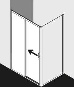 Kermi Liga Gleittür 2-tlg. Bodenfrei Mit Festfeld LID2L110201PK 106-111x200cm, Silber Mattglanz, ESG Klar Clean, Links, Auf Duschwanne -Heimwerkzeuge Kermi Liga Gleittuer 2 tlg. bodenfrei mit Festfeld LID2L110201PK 106 111x200cm silber mattglanz ESG klar Clean links auf Duschwanne 3