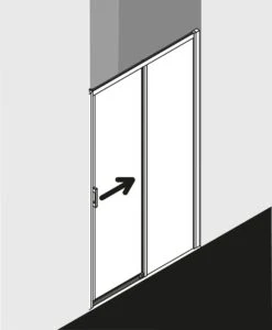 Kermi Liga Gleittür 2-tlg. Bodenfrei Mit Festfeld LID2L15520VAK 151-156x200cm, Silber Hochglanz, ESG Klar, Links, Auf Duschwanne -Heimwerkzeuge Kermi Liga Gleittuer 2 tlg. bodenfrei mit Festfeld LID2L15520VAK 151 156x200cm silber hochglanz ESG klar links auf Duschwanne 2