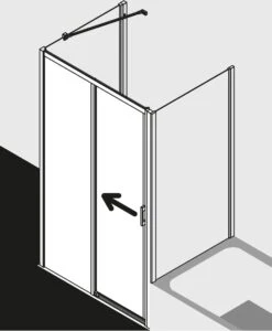Kermi Liga Gleittür 2-tlg. Bodenfrei Mit Festfeld LID2L15520VAK 151-156x200cm, Silber Hochglanz, ESG Klar, Links, Auf Duschwanne -Heimwerkzeuge Kermi Liga Gleittuer 2 tlg. bodenfrei mit Festfeld LID2L15520VAK 151 156x200cm silber hochglanz ESG klar links auf Duschwanne 9