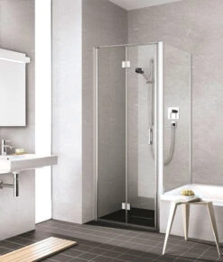 Kermi Liga Pendel-Falttür Für Seitenwand LI2SL120201PK 120x200cm, Silber Mattglanz, ESG Klar Clean, Links, Auf Duschwanne -Heimwerkzeuge Kermi Liga Pendel Falttuer fuer Seitenwand LI2SL120201PK 120x200cm silber mattglanz ESG klar Clean links auf Duschwanne 4