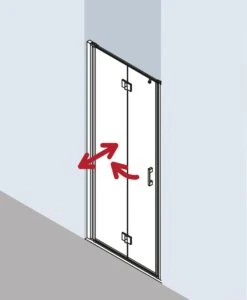 Kermi Liga Pendel-Falttür Für Seitenwand LI2SR07518VAK 75x185cm, Silber Hochglanz, ESG Klar, Rechts, Auf Duschwanne -Heimwerkzeuge Kermi Liga Pendel Falttuer fuer Seitenwand LI2SR07518VAK 75x185cm silber hochglanz ESG klar rechts auf Duschwanne 7