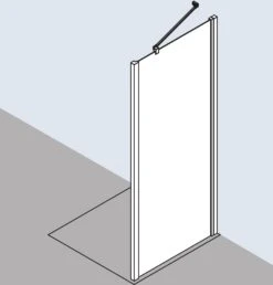 Kermi Liga Seitenwand LITWD09318VPK 93x185cm, Silber Hochglanz, ESG Klar Clean, Auf Duschplatz -Heimwerkzeuge Kermi Liga Seitenwand LITWD09318VPK 93x185cm silber hochglanz ESG klar Clean auf Duschplatz 3