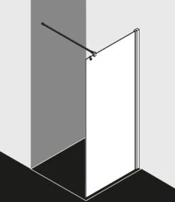 Kermi Liga Seitenwand LITWF100201PK 100x200cm, Silber/mattglanz, ESG Klar KermiClean, Mit 90Grad Stabilisierung -Heimwerkzeuge Kermi Liga Seitenwand LITWF100201PK 100x200cm silber mattglanz ESG klar KermiClean mit 90Grad Stabilisierung 2