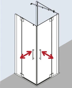 Kermi Pasa XP Eckeinstieg-Pendeltür Mit Festfeld PXEPR09320VYK 93x200cm, Silber Glanz, ESG SR OpacoClean, Halbteil Rechts, Auf Duschplatz 9 Kermi Pasa XP Eckeinstieg-Pendeltür Mit Festfeld PXEPR09320VYK 93x200cm, Silber Glanz, ESG SR OpacoClean, Halbteil Rechts, Auf Duschplatz -Heimwerkzeuge Kermi Pasa XP Eckeinstieg Pendeltuer mit Festfeld PXEPR09320VYK 93x200cm silber glanz ESG SR OpacoClean Halbteil rechts auf Duschplatz 3