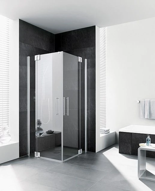 Kermi Pasa XP Eckeinstieg-Pendeltür Mit Festfeld PXEPR09320VYK 93x200cm, Silber Glanz, ESG SR OpacoClean, Halbteil Rechts, Auf Duschplatz 3 Kermi Pasa XP Eckeinstieg-Pendeltür Mit Festfeld PXEPR09320VYK 93x200cm, Silber Glanz, ESG SR OpacoClean, Halbteil Rechts, Auf Duschplatz