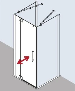 Kermi Pasa XP Pendeltür 1-fl. M Festfeld Für Seitenwand PX1WR10018VUK 100x185cm, Silber Hochglanz, ESG SR Opaco, Rechts, Auf Duschwanne -Heimwerkzeuge Kermi Pasa XP Pendeltuer 1 fl. m Festfeld fuer Seitenwand PX1WR10018VUK 100x185cm silber hochglanz ESG SR Opaco rechts auf Duschwanne 3