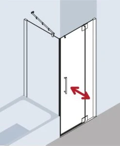 Kermi Pasa XP Pendeltür 1-fl. M Festfeld Für Seitenwand PX1WR10018VUK 100x185cm, Silber Hochglanz, ESG SR Opaco, Rechts, Auf Duschwanne -Heimwerkzeuge Kermi Pasa XP Pendeltuer 1 fl. m Festfeld fuer Seitenwand PX1WR10018VUK 100x185cm silber hochglanz ESG SR Opaco rechts auf Duschwanne 5