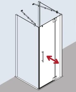 Kermi Pasa XP Pendeltür 1-fl. M Festfeld Für Seitenwand PX1WR10018VUK 100x185cm, Silber Hochglanz, ESG SR Opaco, Rechts, Auf Duschwanne -Heimwerkzeuge Kermi Pasa XP Pendeltuer 1 fl. m Festfeld fuer Seitenwand PX1WR10018VUK 100x185cm silber hochglanz ESG SR Opaco rechts auf Duschwanne 7