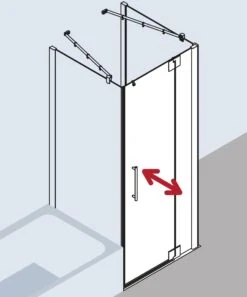Kermi Pasa XP Pendeltür 1-fl. M Festfeld Für Seitenwand PX1WR10018VUK 100x185cm, Silber Hochglanz, ESG SR Opaco, Rechts, Auf Duschwanne -Heimwerkzeuge Kermi Pasa XP Pendeltuer 1 fl. m Festfeld fuer Seitenwand PX1WR10018VUK 100x185cm silber hochglanz ESG SR Opaco rechts auf Duschwanne 8