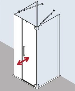 Kermi Pasa XP Pendeltür 1-fl. U Festfeld Für Seitenwand PX1FL09020VPK 90x200cm, Silber Hochglanz, ESG Klar Clean, Links, Auf Duschwanne -Heimwerkzeuge Kermi Pasa XP Pendeltuer 1 fl. u Festfeld fuer Seitenwand PX1FL09020VPK 90x200cm silber hochglanz ESG klar Clean links auf Duschwanne 3