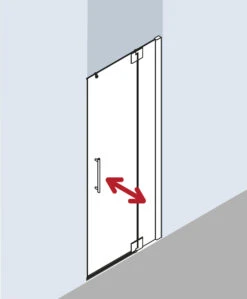 Kermi Pasa XP Pendeltür 1-flügelig Mit Festfeld PX1TR080181PK 80x185cm, Silber Mattglanz, ESG Klar Clean, Rechts -Heimwerkzeuge Kermi Pasa XP Pendeltuer 1 fluegelig mit Festfeld PX1TR080181PK 80x185cm silber mattglanz ESG klar Clean rechts 2